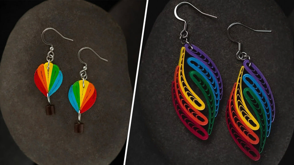 Paper Rainbows: Handcrafted Earrings for Pride Day 2024