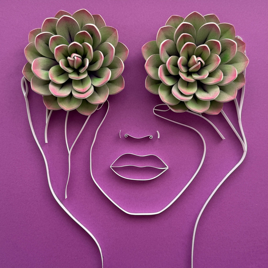 Succulent art decor