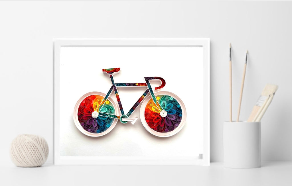 Bike Paper Art