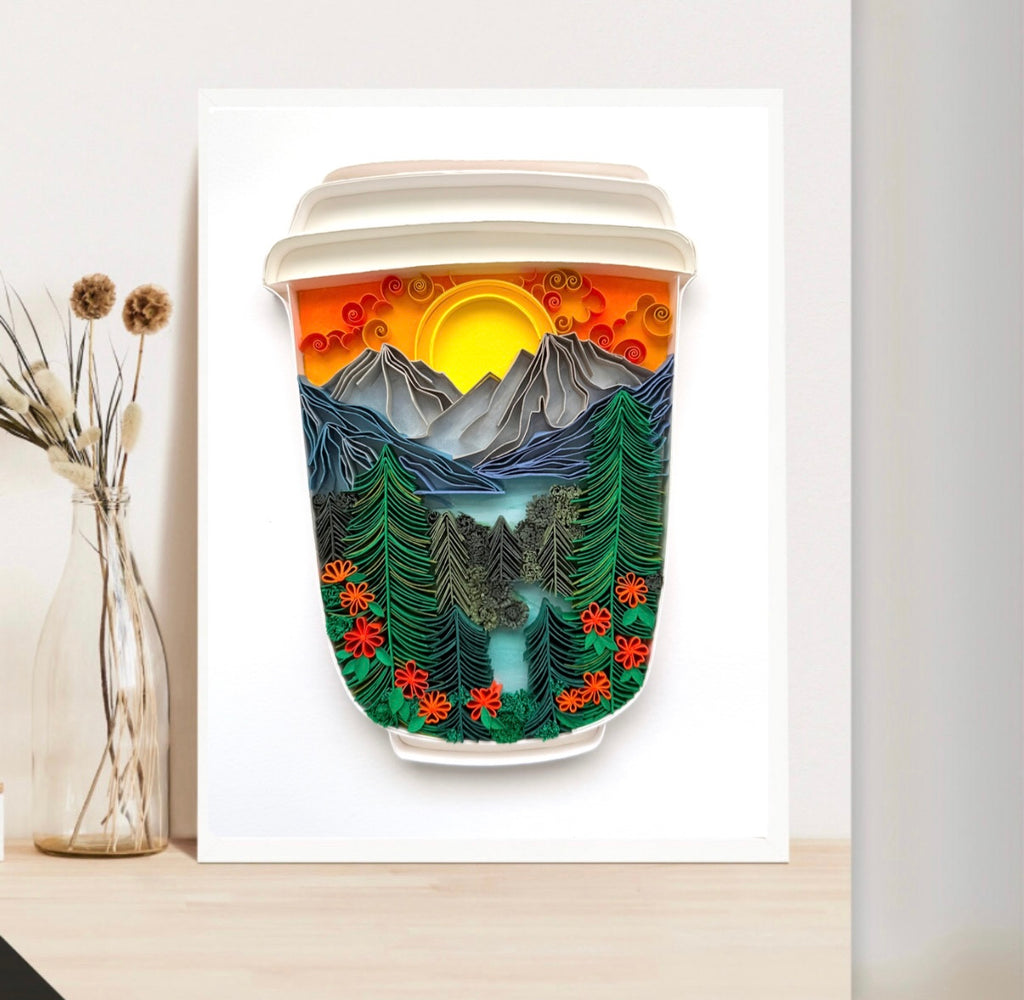 Nature Paper Quilling Art