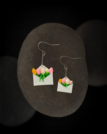 Tulip Flower Earrings