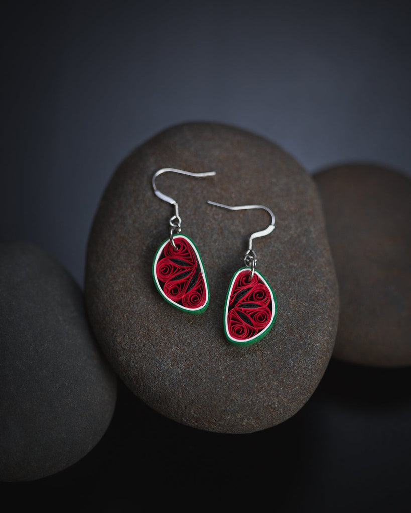 Watermelon Slice Earrings