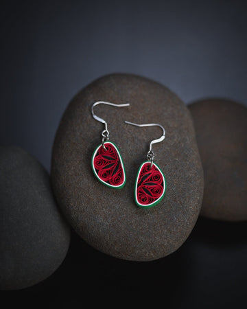 Watermelon Slice Earrings