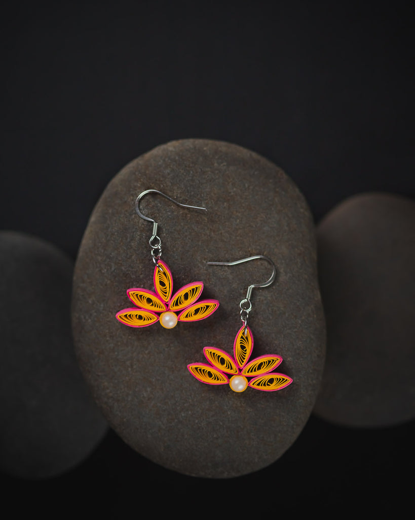 Lotus Flower Earrings