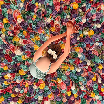 Ballerina Paper Quilling Art