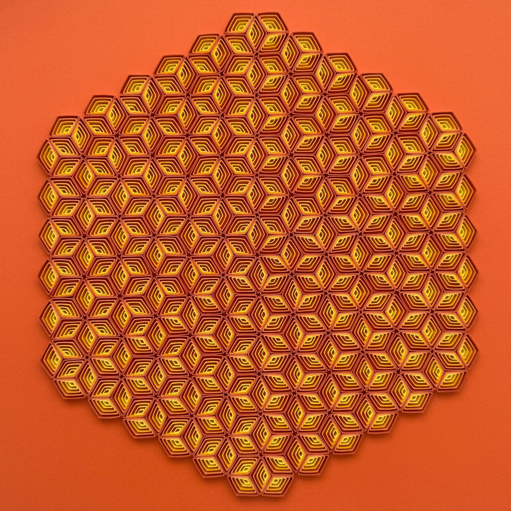 Orange Geometric Art