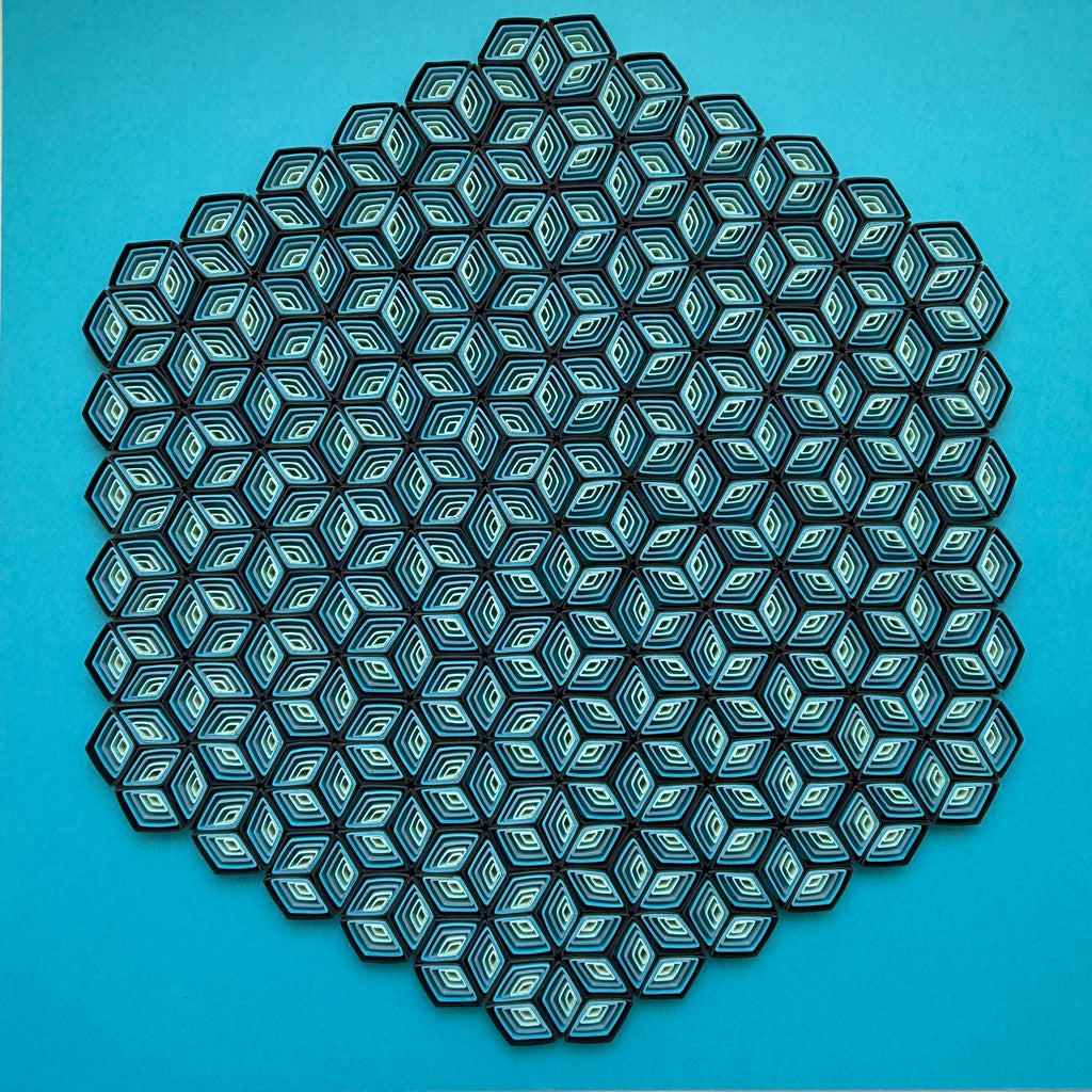 Blue Geometric Art