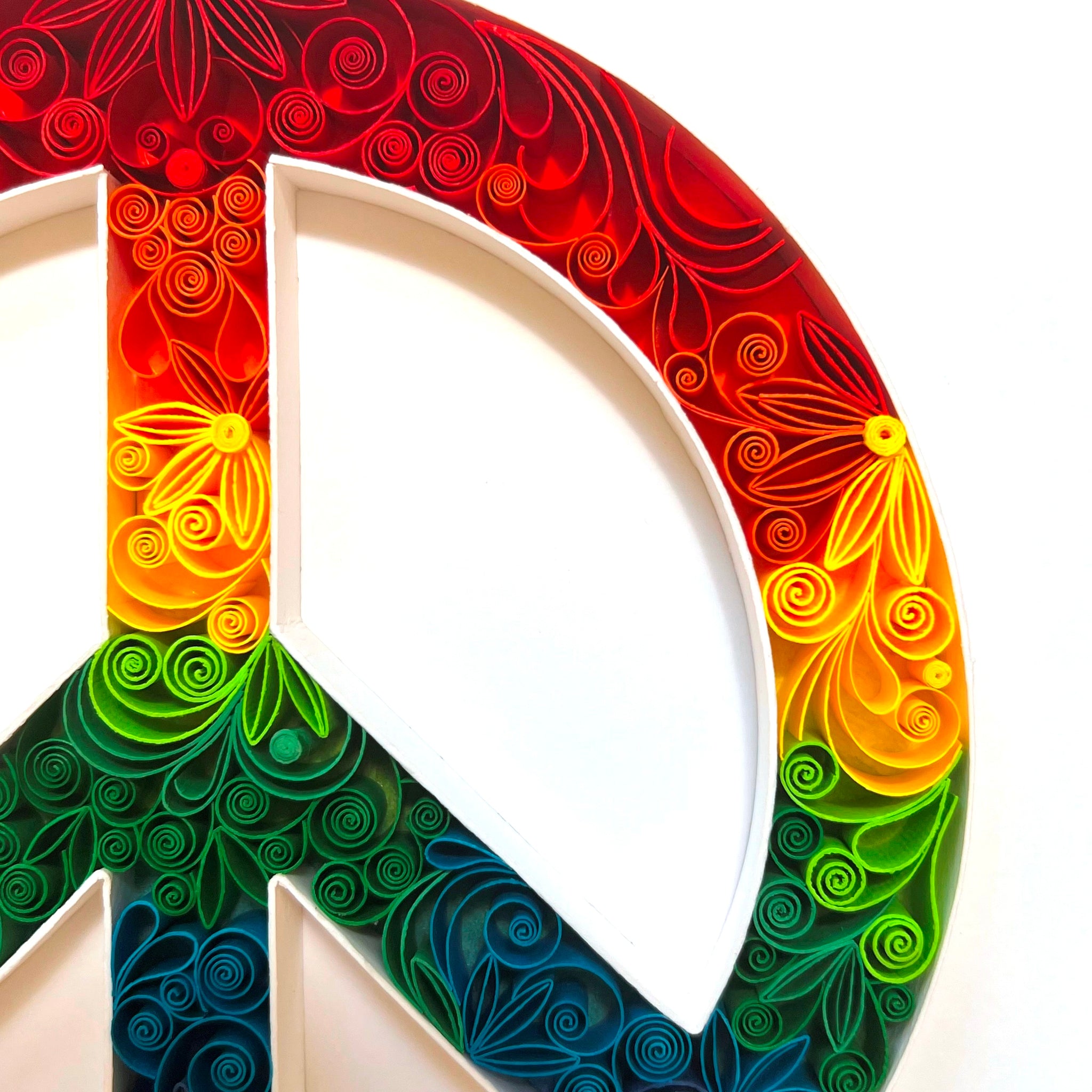 Paper Quilled Peace Sign Pride Art – Paper Sweetly