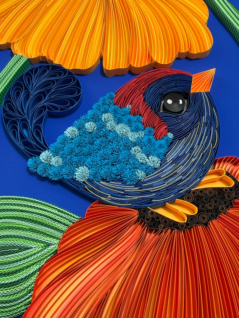 Quilled Bird Art