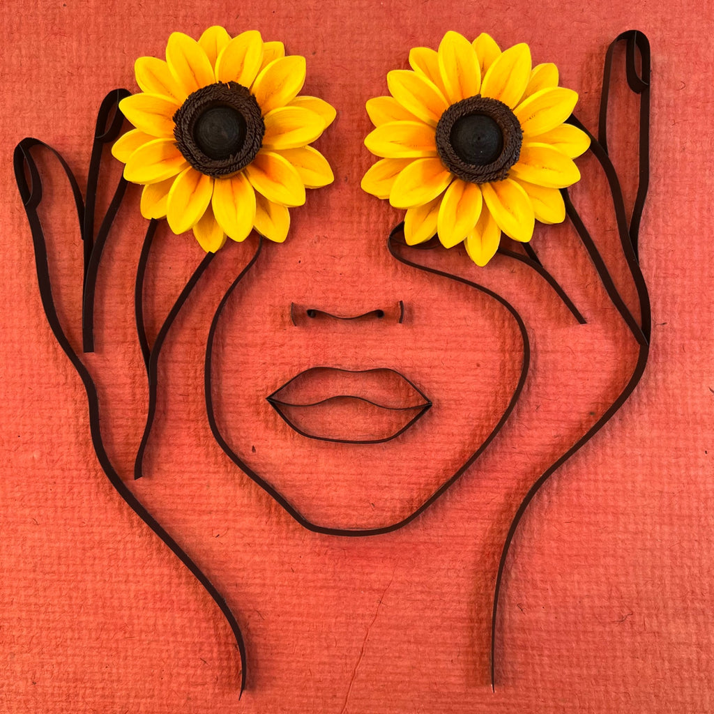 Sunflower Minimalist Art