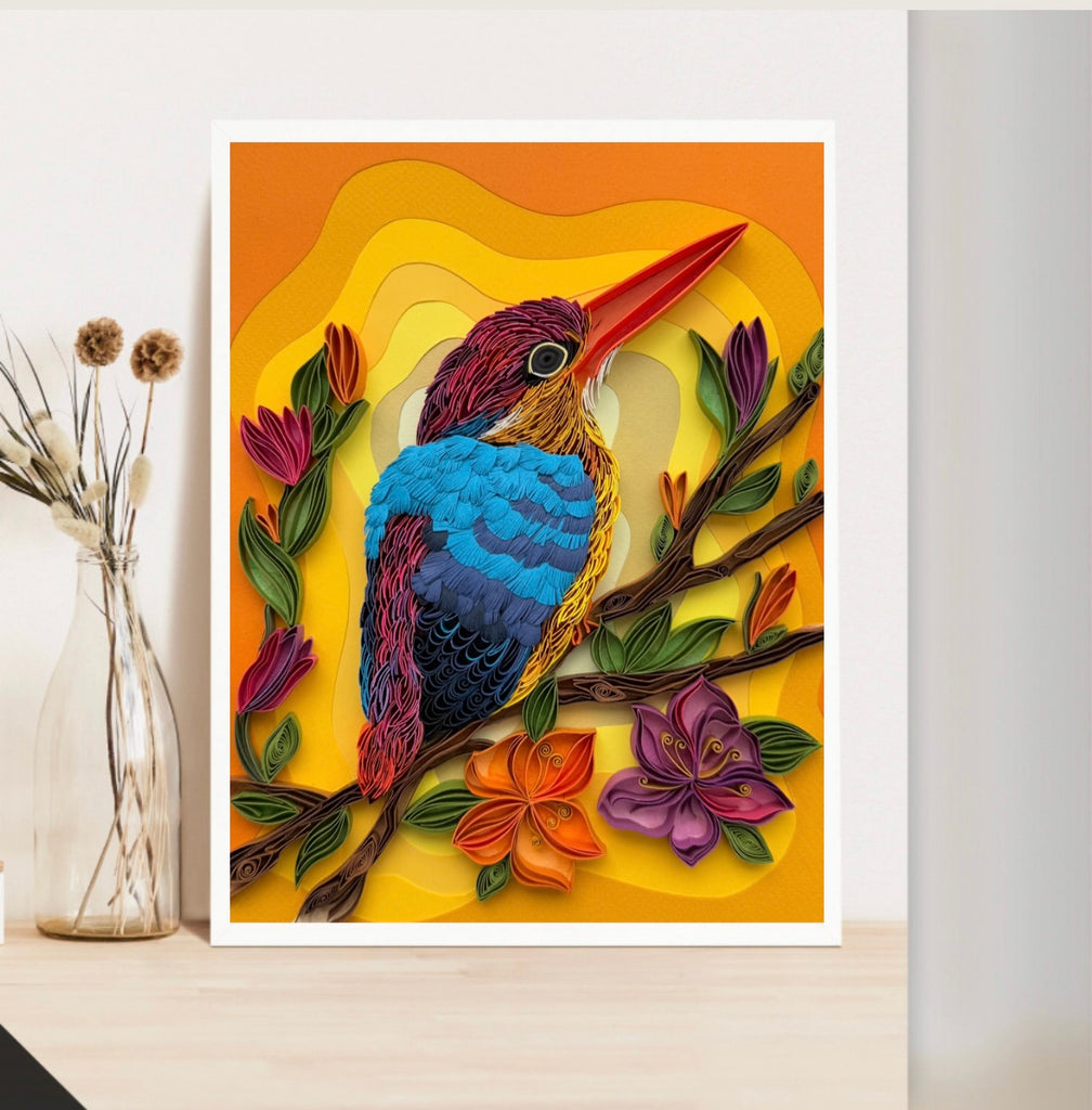 Colorful Realistic Bird Art