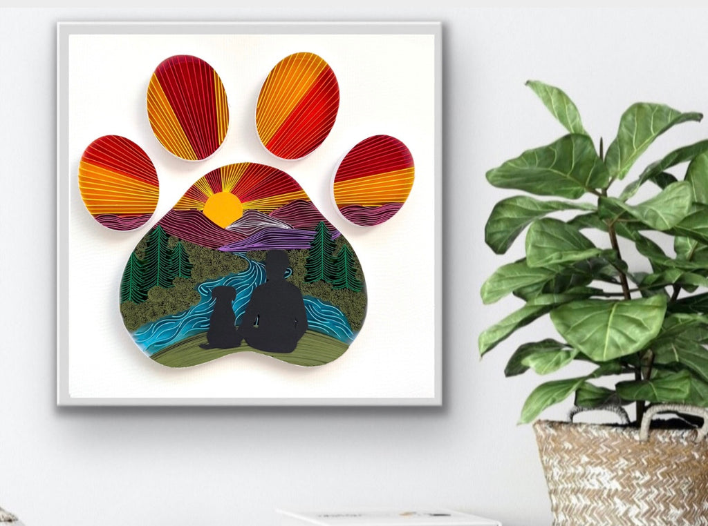 Dog Paw Nature Art 