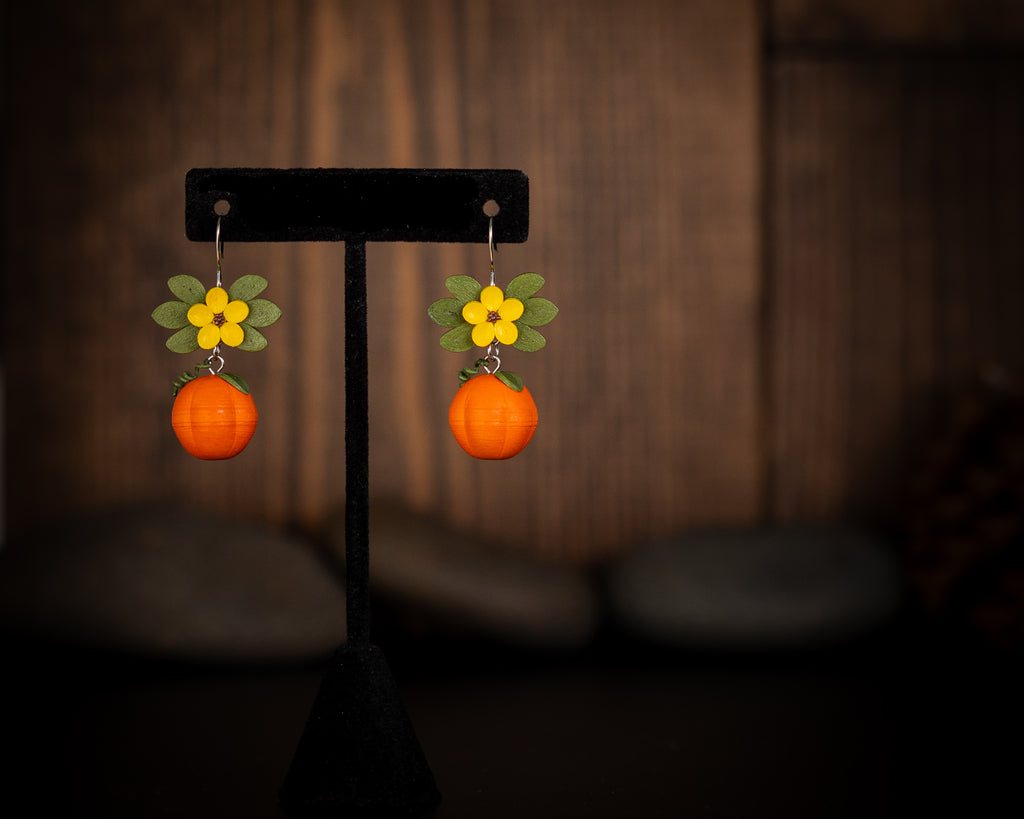 Pumpkin Earrings