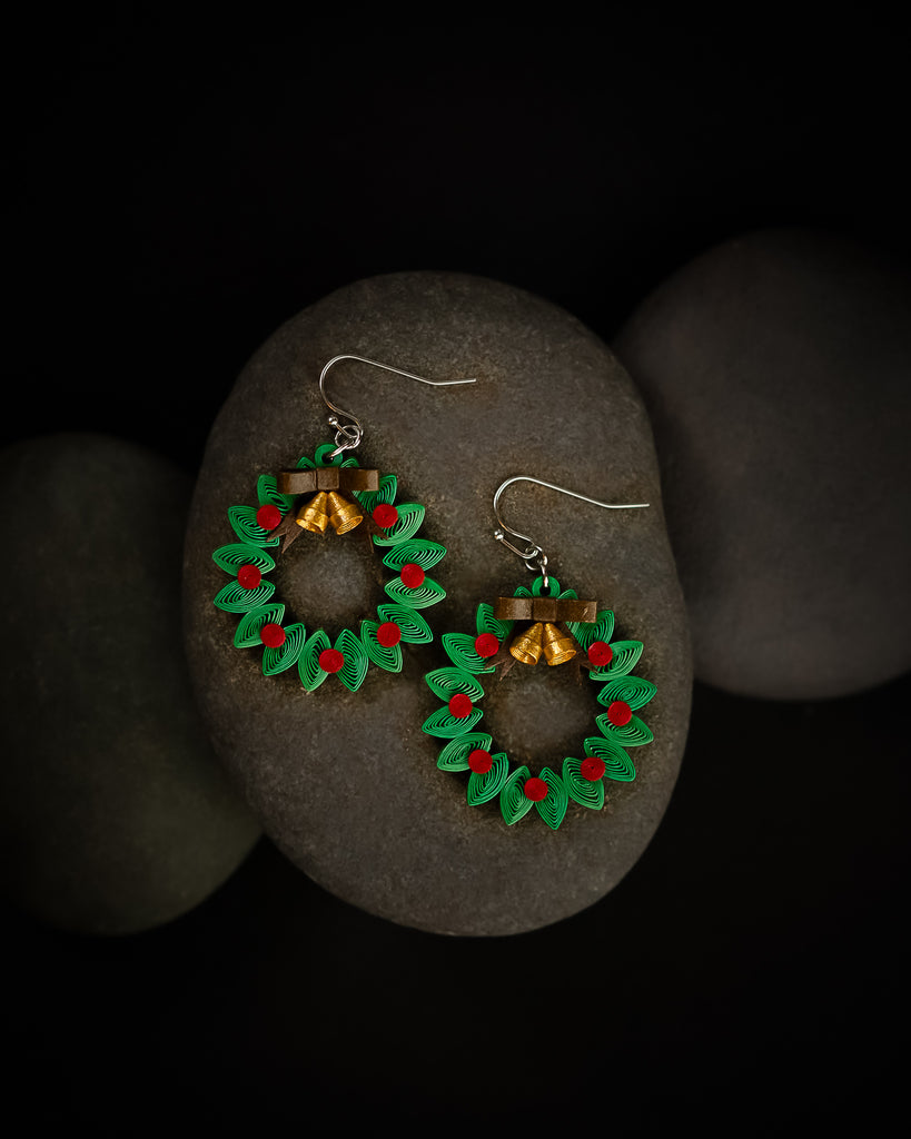 Holiday Wreath Earrings
