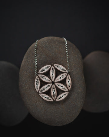 Flower Of Life Brown Necklace
