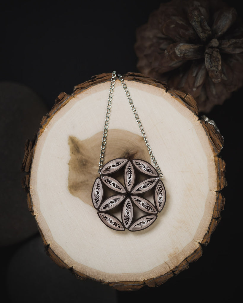 Flower Of Life Brown Best Necklace