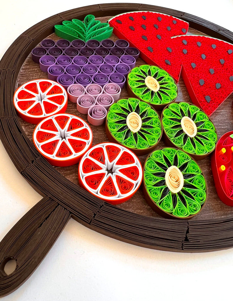 Top Fruit Platter Quilling Art