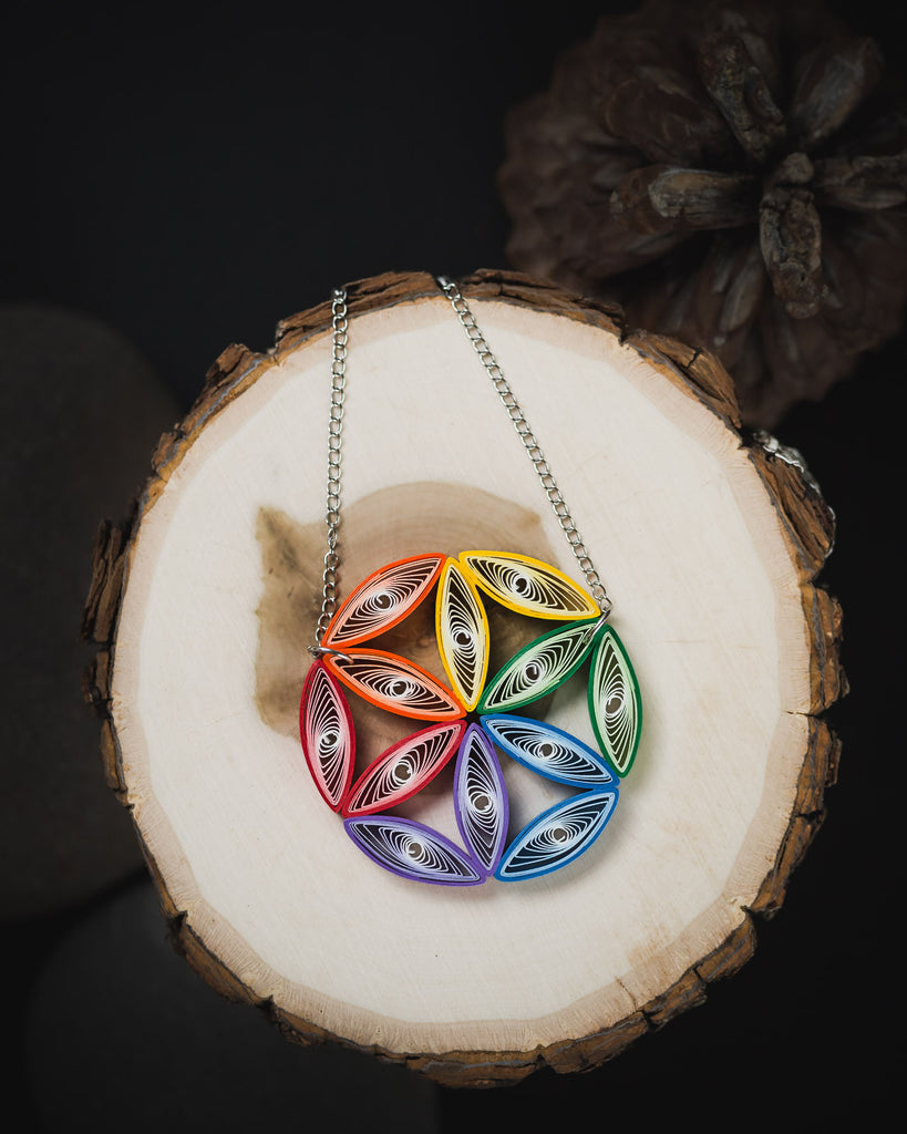 Flower Of Life Big Colorful Best Pendant