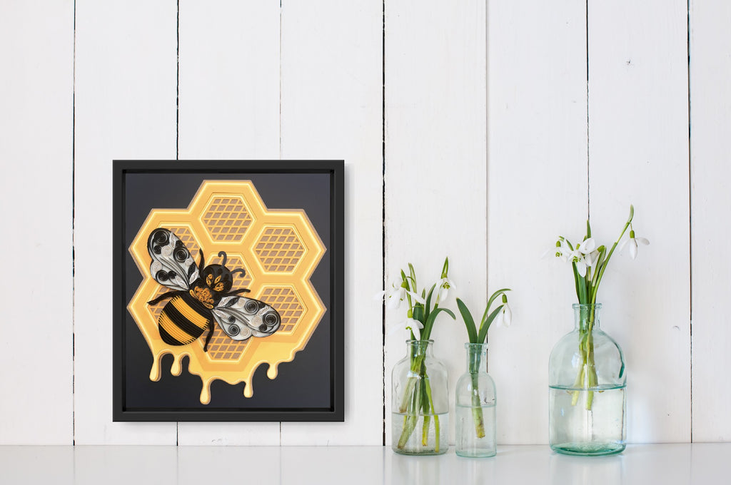 Bumble Bee Quilling art