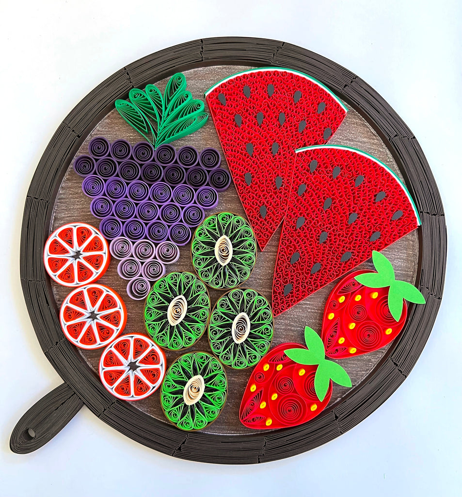 Fruit Platter Quilling Art