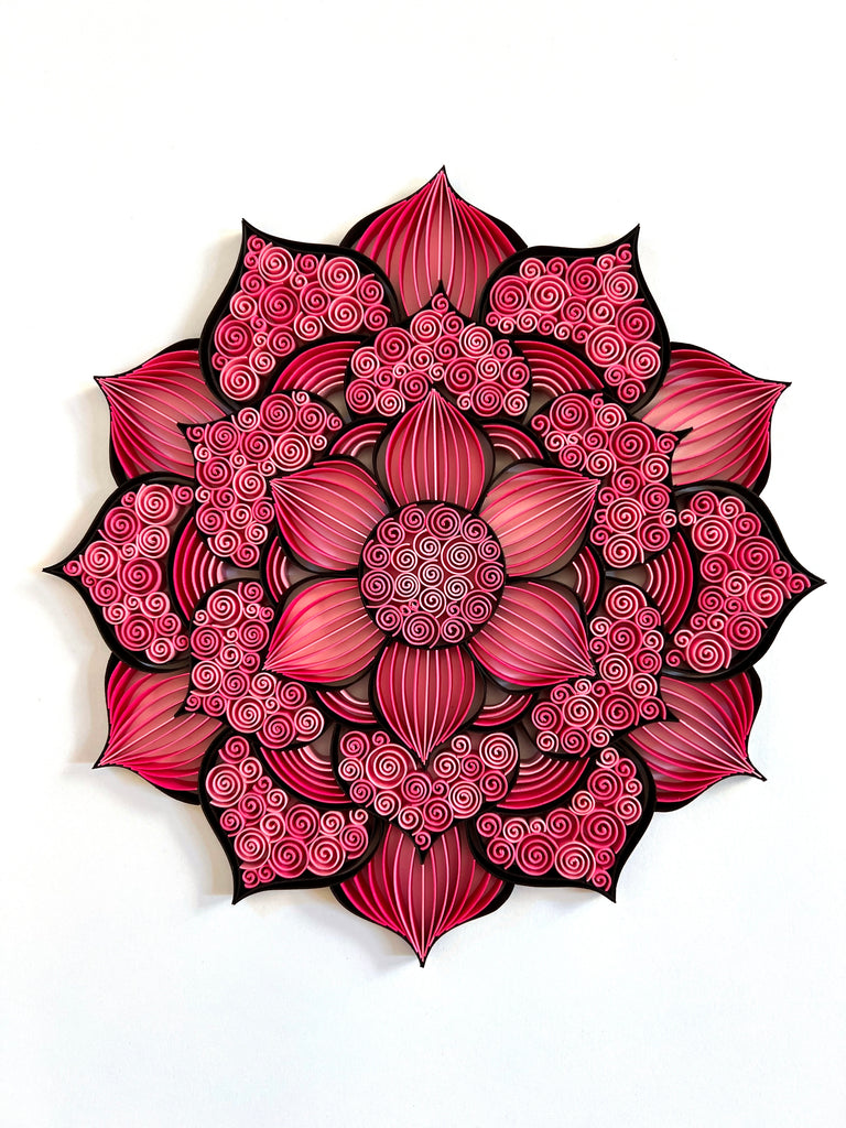 Top Pink Mandala Paper Art
