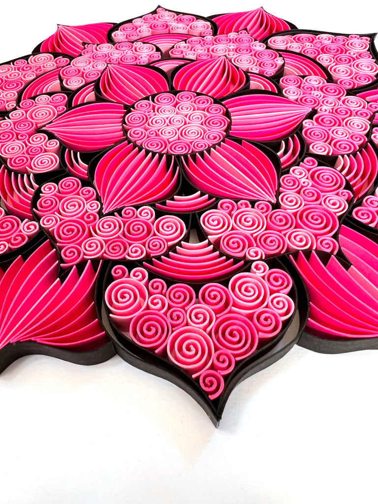 Best Pink Mandala Paper Art