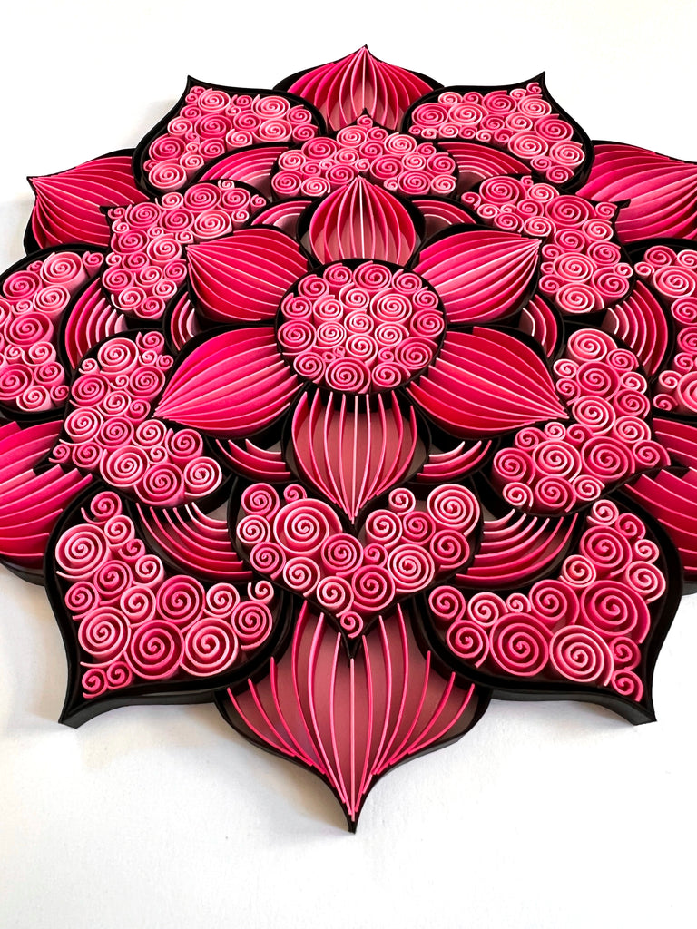 Pink Mandala Paper Art Online