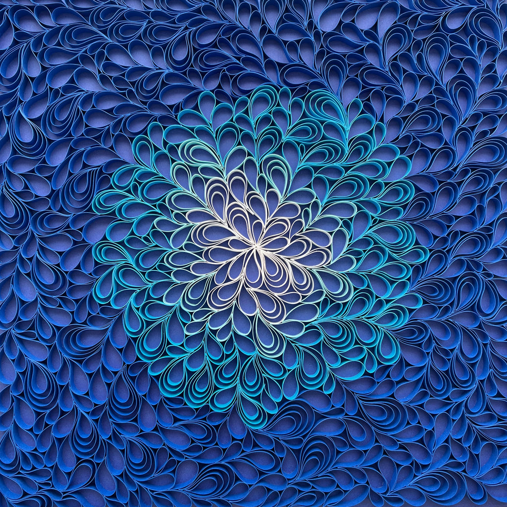 Blue Geometric Art