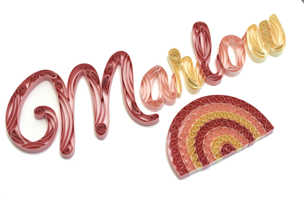 Paper Quilling Name Art