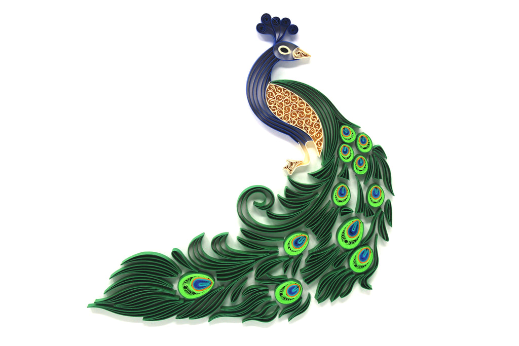 Peacock Quilling Art